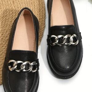 Slip on trendy low top loafer shoes,lightweighted comfortable and nonslip Size 2